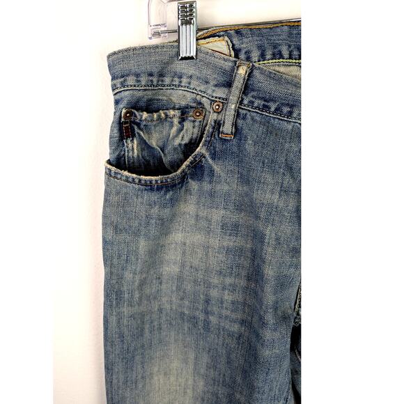 Vintage Abercrombie and Fitch Mens Jeans Baxter 34 x34 Low rise/slim Waist 36" - Picture 2 of 16